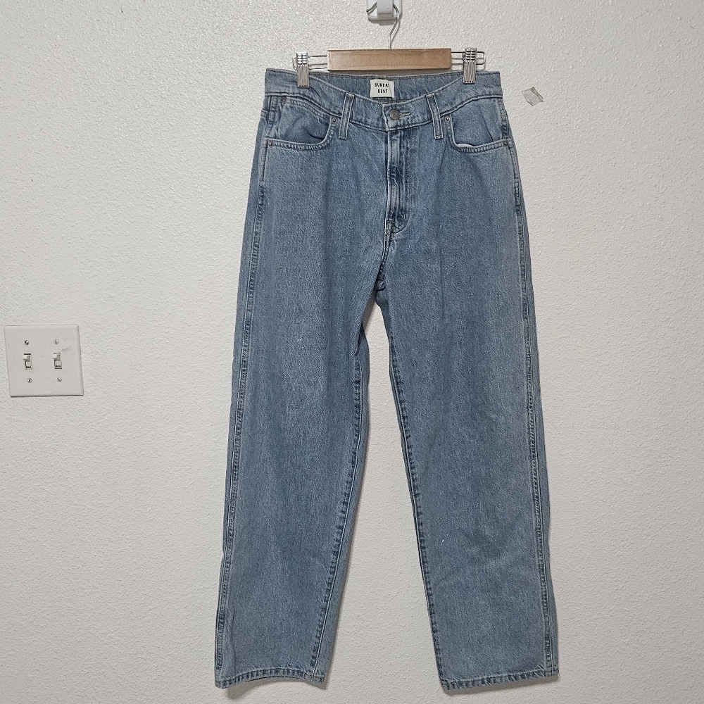 Aritzia Sunday Best hjgh rise wise leg jeans size 25